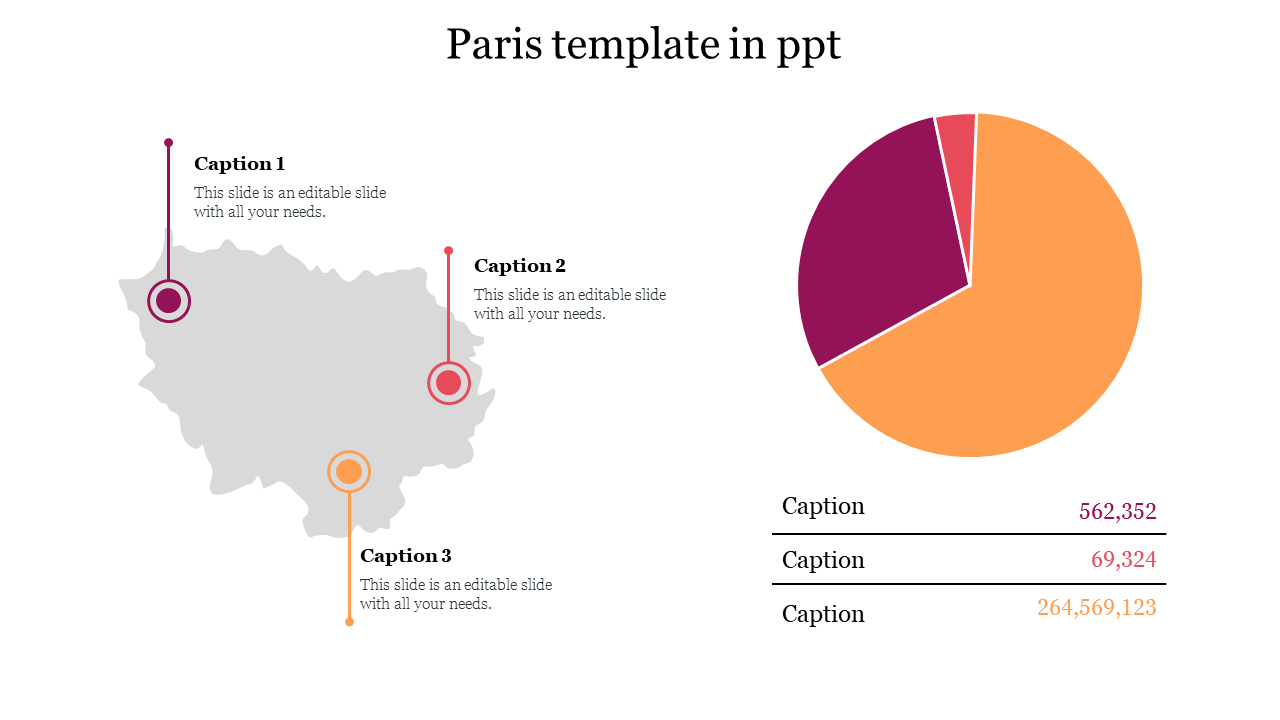 Paris template in free ppt 